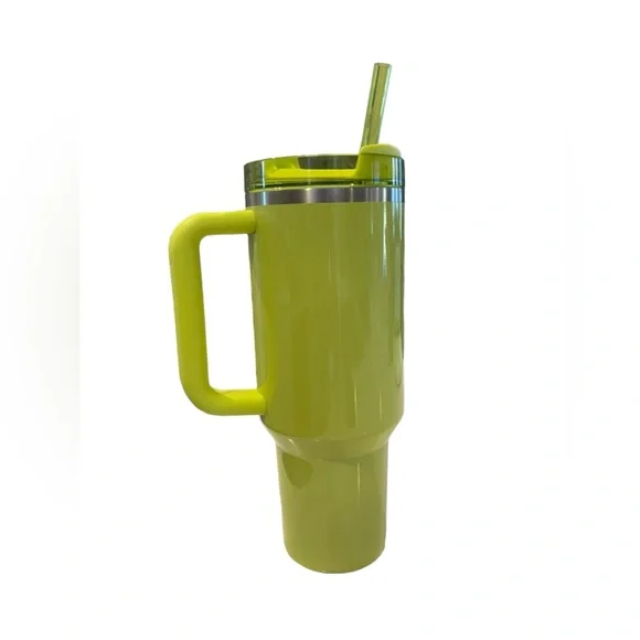 Stanley x Starbucks 40oz Quencher Summer Edition Sparkly Lime Green - Picture 2 of 6